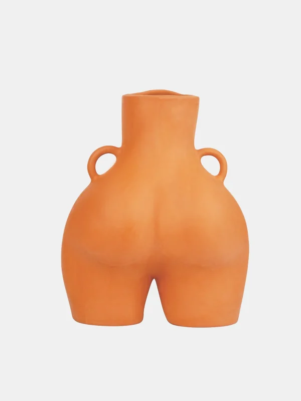 New HOFF LOVE HANDLES VASE ORANGE