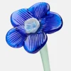 Sale HOFF MOUTHBLOWN CRYSTAL FLOWER BLUE