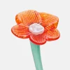 Shop HOFF MOUTHBLOWN CRYSTAL FLOWER ORANGE